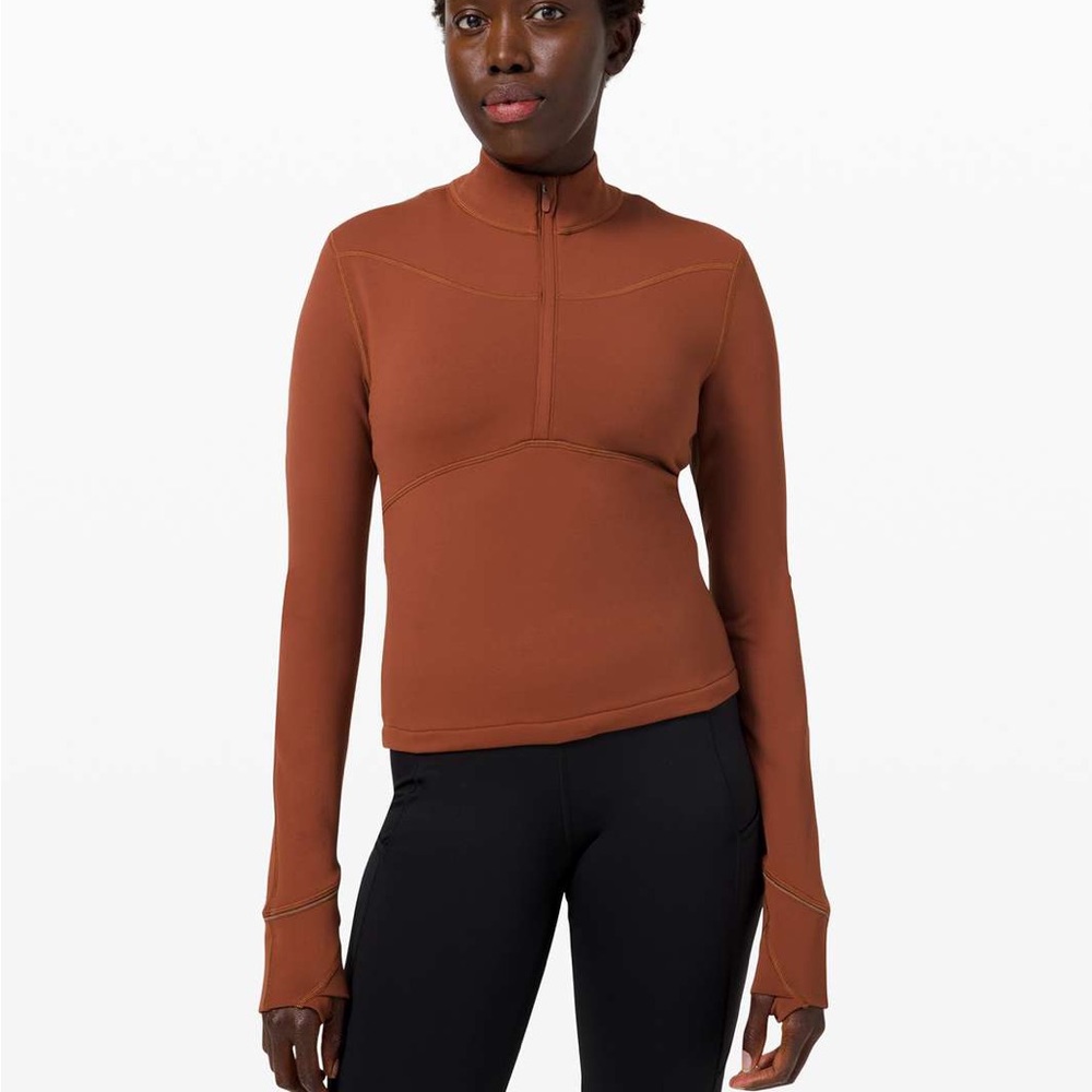 Lululemon Rulu Cropped Half Zip